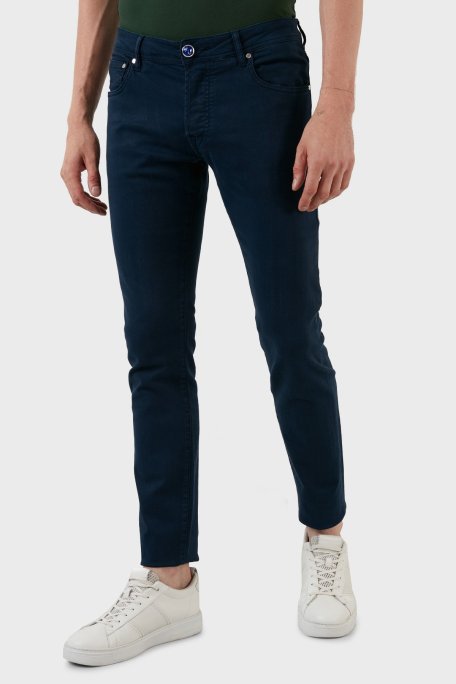 Exxe Pamuklu Normal Bel Slim Fit Jeans Erkek Kot Pantolon 629J018004 LACİVERT - Exxe