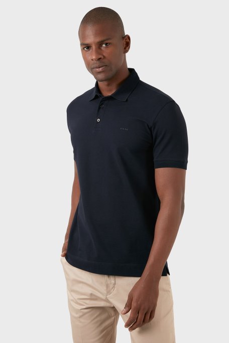 Exxe Pamuklu Regular Fit Düğmeli T Shirt Erkek Polo EX661D LACİVERT - Exxe (1)
