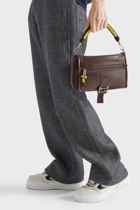 Fendi Logolu Deri Karışımlı Sneaker Erkek Ayakkabı 7E1728 AU20 F1RSR BEYAZ - Fendi (1)