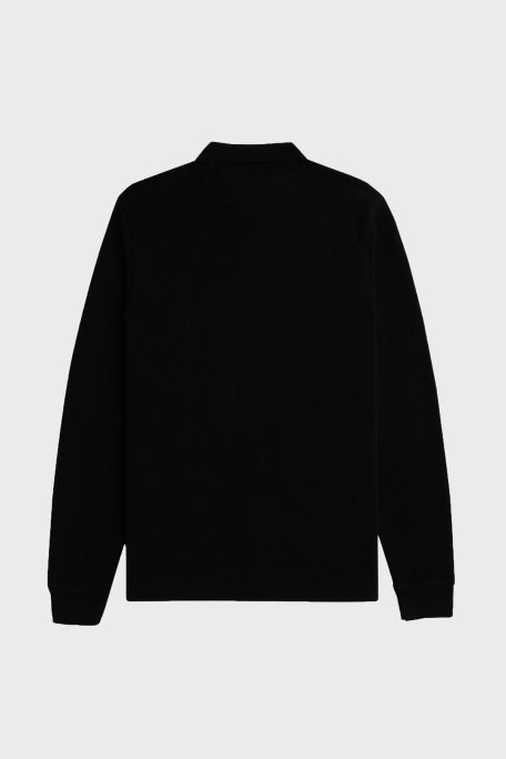 Fred Perry % 100 Pamuk Regular Fit Düğmeli Erkek Polo Yaka Sweat M6006 350 SİYAH - Fred Perry (1)