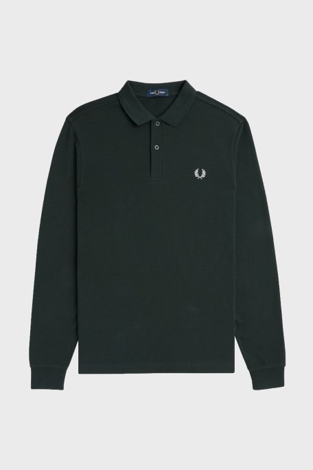 Fred Perry % 100 Pamuk Regular Fit Düğmeli Erkek Polo Yaka Sweat M6006 T50 HAKİ - Fred Perry