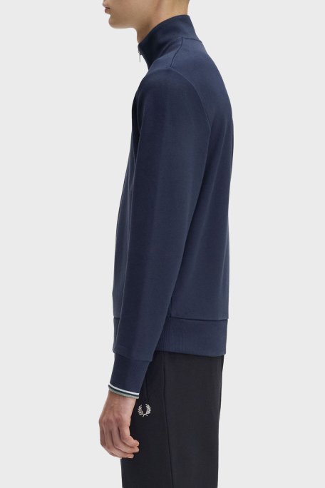 Fred Perry % 100 Pamuk Regular Fit Yarım Fermuarlı Dik Yaka Erkek Sweat M3574 Z47 KOYU MAVİ - Fred Perry (1)