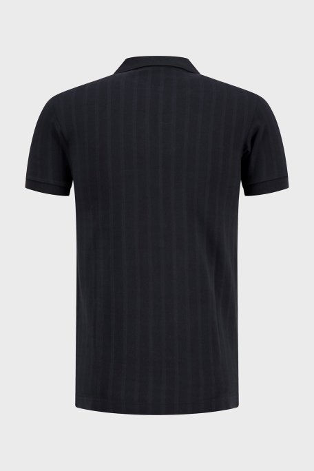 Fred Perry % 100 Pamuk Regular Fit Yarım Fermuarlı Polo Erkek T Shirt M2382 102 SİYAH - Fred Perry (1)