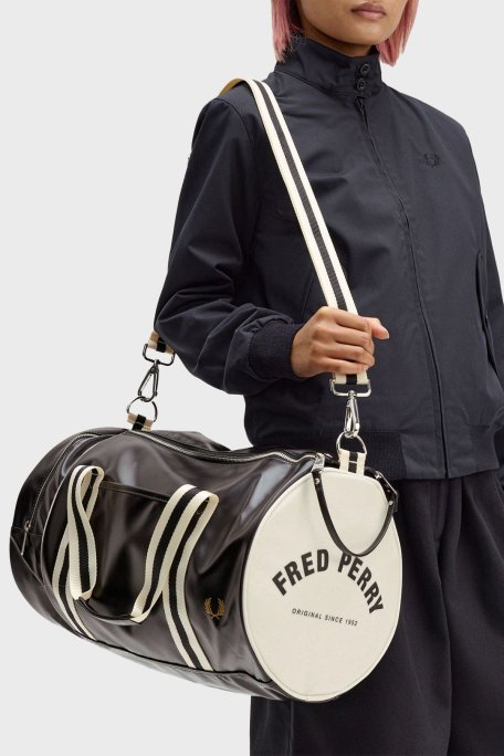 Fred Perry Logolu Ayarlanabilir Askılı Büyük Spor Unisex Çanta L7255 D57 SİYAH - Fred Perry (1)