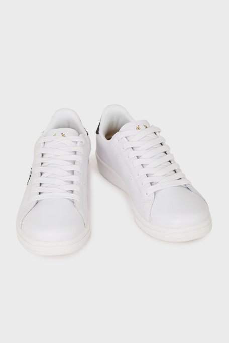 Fred Perry Logolu Deri Karışımlı Sneaker Unisex Ayakkabı B6312 567 BEYAZ - Fred Perry (1)