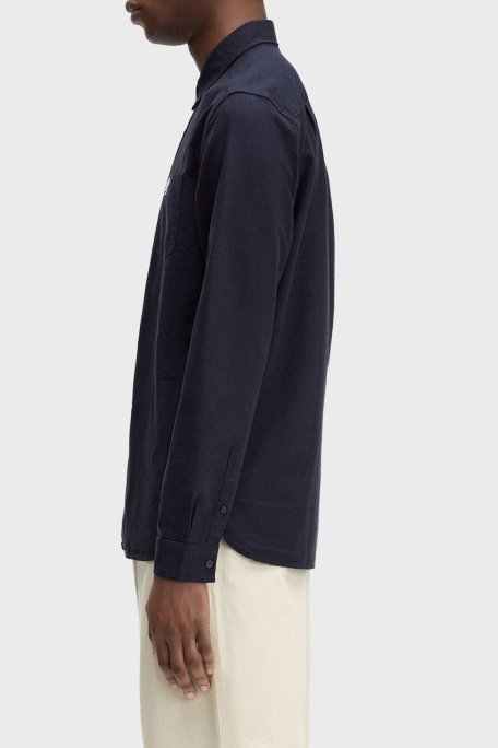 Fred Perry Logolu Pamuklu Regular Fit Düğmeli Yaka Erkek Gömlek M5516 608 LACİVERT - Fred Perry (1)
