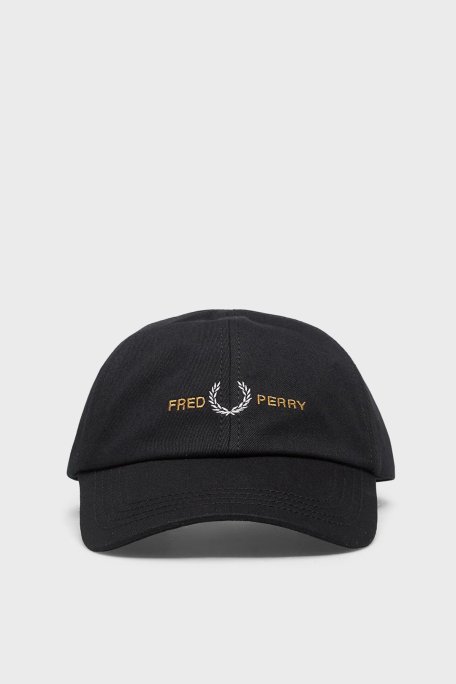 Fred Perry Logolu Pamuklu Unisex Şapka HW2300 220 SİYAH - Fred Perry