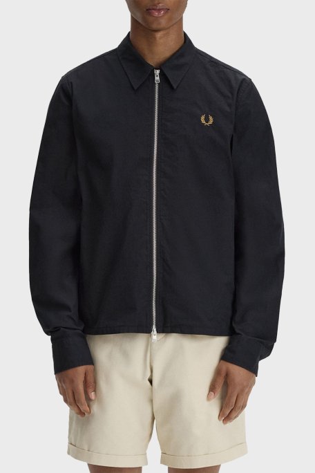 Fred Perry Logolu Regular Fit Klasik Yaka Mevsimlik Erkek Mont M2428 102 SİYAH - Fred Perry