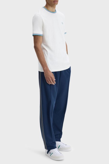 Fred Perry Pamuklu Regular Fit Logolu Bisiklet Yaka Erkek T Shirt M1588V 94A KREM - Fred Perry