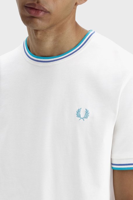 Fred Perry Pamuklu Regular Fit Logolu Bisiklet Yaka Erkek T Shirt M1588V 94A KREM - Fred Perry (1)