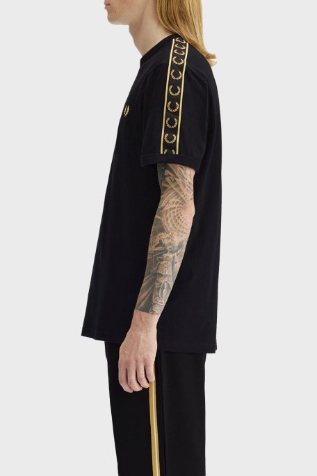 Fred Perry Pamuklu Regular Fit Logolu Bisiklet Yaka Erkek T Shirt M4613 90A SİYAH - Fred Perry (1)