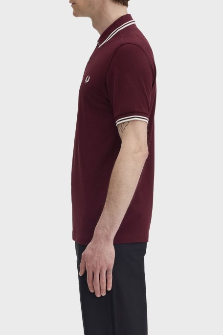 Fred Perry Pamuklu Regular Fit Logolu Düğmeli Erkek Polo M3600P 597 BORDO - Fred Perry (1)