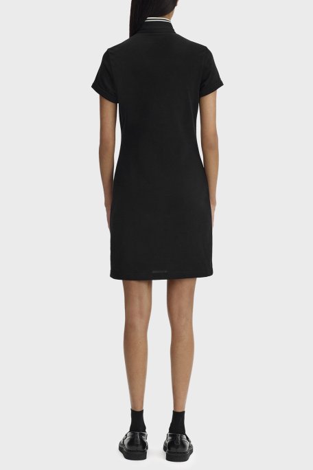 Fred Perry Pamuklu Regular Fit Logolu Düğmeli Polo Yaka Bayan Elbise SD2140 102 SİYAH - Fred Perry (1)