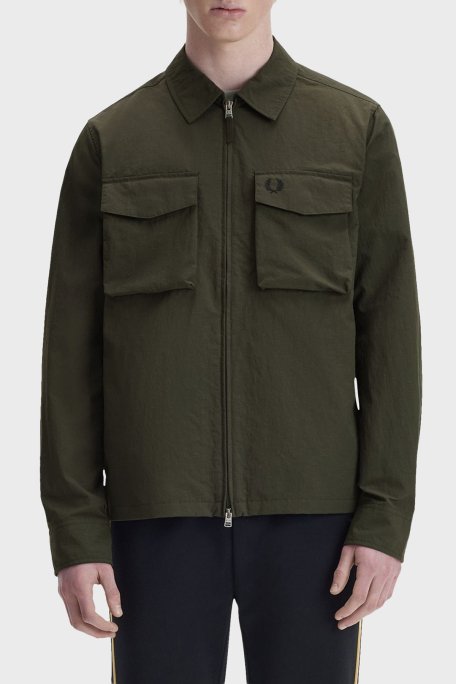 Fred Perry Regular Fit Ceket Yaka Cep Detay Erkek Mont M2402 408 HAKİ - Fred Perry