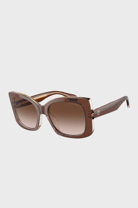 Giorgio Armani Güneş Bayan Gözlük 0AR8208U 609013 55 Şeffaf Kahve Bal-Gradyan Kahve - Giorgio Armani (1)