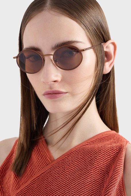 Giorgio Armani Oval Güneş Bayan Gözlük 0AR6170 320173 51 Mat Bronz-Kahve - Giorgio Armani (1)