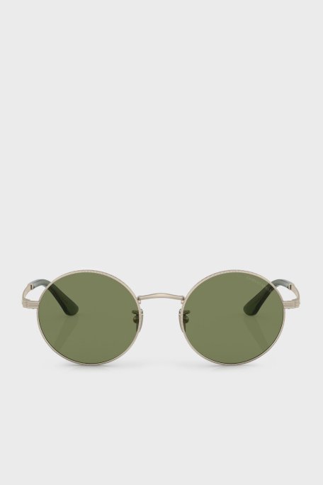 Giorgio Armani Yuvarlak Güneş Erkek Gözlük 0AR6140 30132A 50 Mat Uçuk Altın - Giorgio Armani (1)
