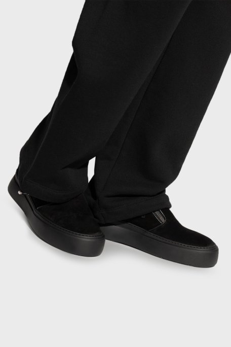 Giuseppe Zanotti Logolu Süet Deri Erkek Ayakkabı EU40010-014 SİYAH - Giuseppe Zanotti (1)