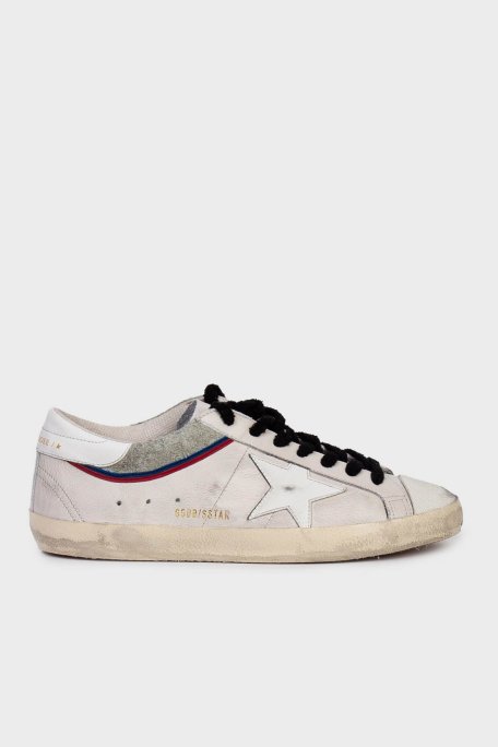 Golden Goose Deri Eskitme Detaylı Sneaker Erkek Ayakkabı GMF00841.F006866.10973 BEJ - Golden Goose