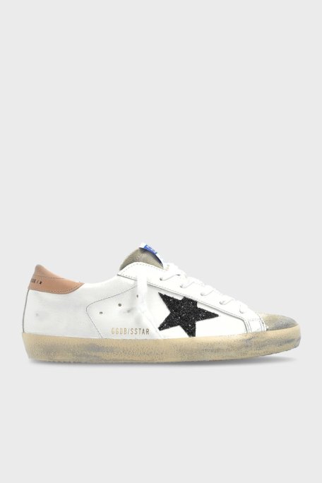 Golden Goose Hakiki Deri Logolu Vintage Sneaker Bayan Ayakkabı GWF00101.F002714.81579 BEYAZ - Golden Goose