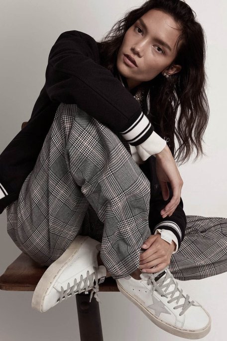 Golden Goose Hakiki Deri Sneaker Bayan Ayakkabı GWF00118.F000329.80185 BEYAZ - Golden Goose