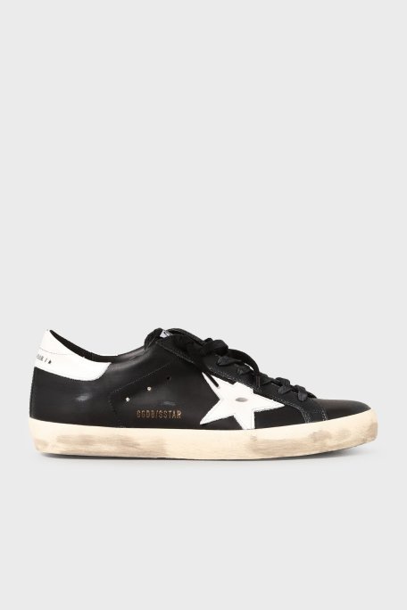 Golden Goose Hakiki Deri Sneaker Erkek Ayakkabı GMF00101.F000321.80203 SİYAH - Golden Goose