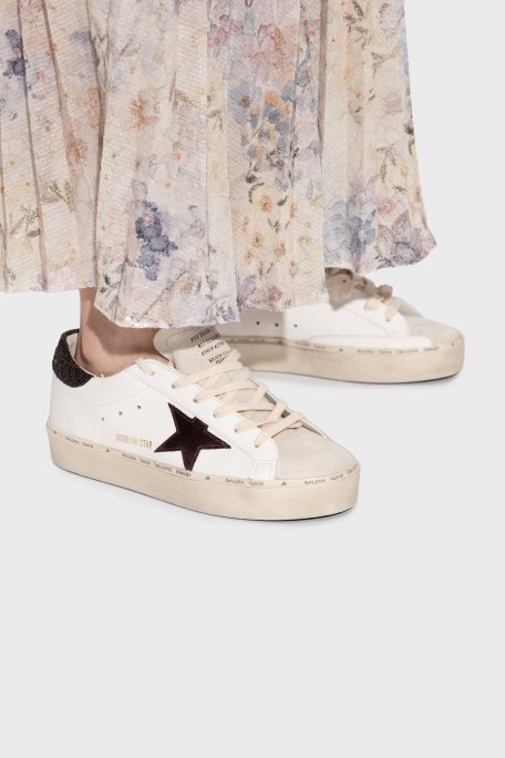 Golden Goose Logolu Hakiki Deri Kalın Taban Sneaker Bayan Ayakkabı GWF00118.F007526.12278 BEYAZ - Golden Goose (1)