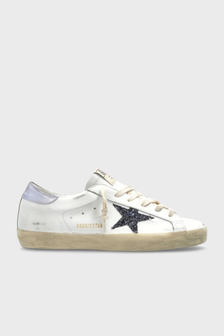 Golden Goose Logolu Hakiki Deri Sim Detaylı Sneaker Bayan Ayakkabı GWF00101.F007539.12282 BEYAZ - Golden Goose