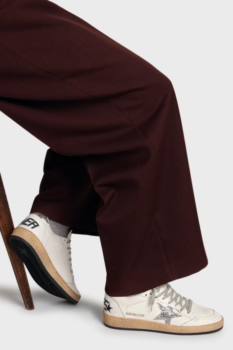 Golden Goose Logolu Hakiki Deri Sim Detaylı Sneaker Bayan Ayakkabı GWF00117.F003773.11325 BEYAZ - Golden Goose (1)