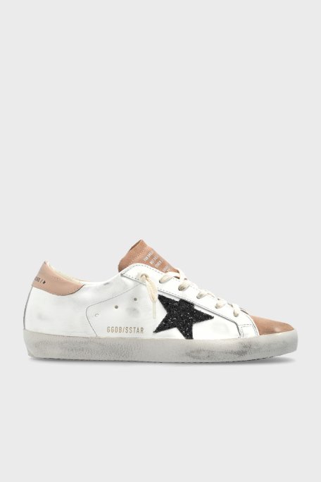 Golden Goose Logolu Hakiki Deri Sneaker Bayan Ayakkabı GWF00101.F006876.12170 BEYAZ - Golden Goose