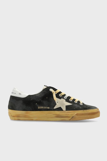 Golden Goose Logolu Hakiki Deri Sneaker Erkek Ayakkabı GMF00672.F006144.35894 HAKİ - Golden Goose