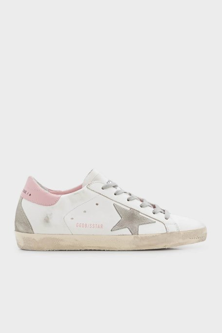Golden Goose Vintage Hakiki Deri Sneaker Bayan Ayakkabı GWF00102.F002569.10914 BEYAZ - Golden Goose