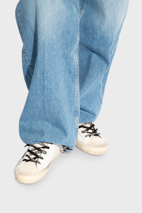 Golden Goose Vintage Hakiki Deri Sneaker Bayan Ayakkabı GWF00102.F005358.82532 BEYAZ - Golden Goose (1)