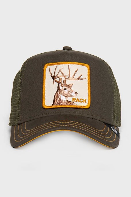 Goorin Bros 101-0398 The Deer Rack Animal Desenli Unisex Şapka 1010398 YEŞİL - Goorin Bros