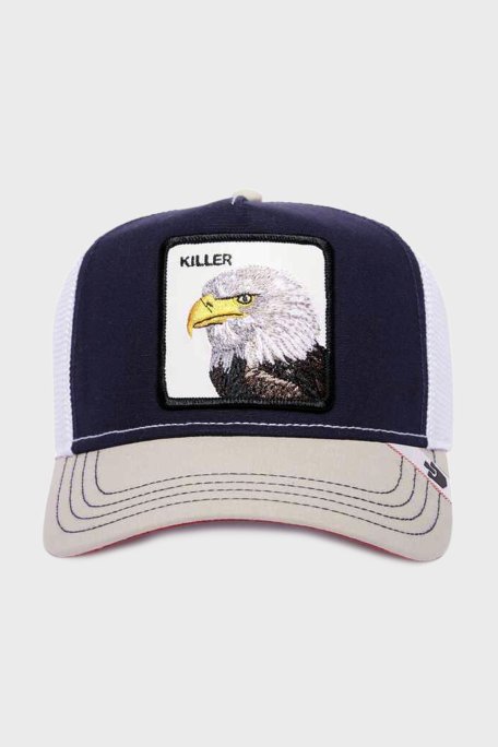 Goorin Bros Animal Figürlü File Detaylı Unisex Şapka 1011118 LACİVERT - Goorin Bros
