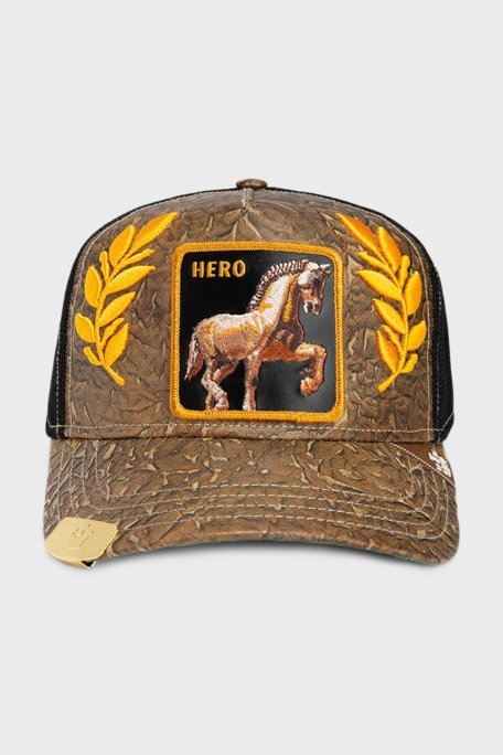 Goorin Bros Animal Figürlü File Detaylı Unisex Şapka 1011838 KAHVE - Goorin Bros