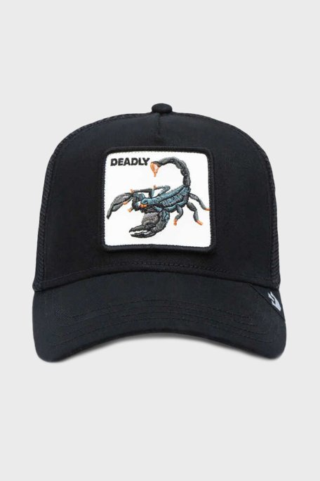 Goorin Bros Deadliest Scorpion Animal Figürlü File Detaylı Unisex Şapka 1011687 SİYAH - Goorin Bros