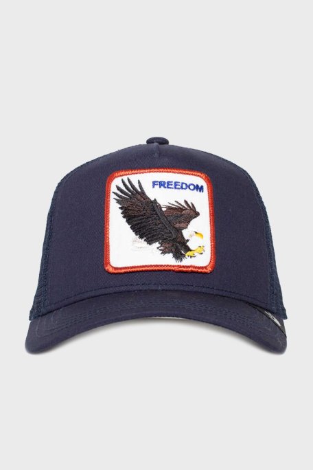 Goorin Bros Freedom Truckin Animal Figürlü File Detaylı Unisex Şapka 1011032 LACİVERT - Goorin Bros