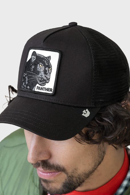 Goorin Bros Panther Trucker Pamuk Karışımlı File Detaylı Unisex Şapka 1012450 SİYAH - Goorin Bros (1)