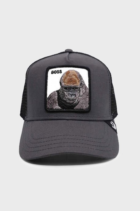 Goorin Bros Primal Pamuklu File Detaylı Animal Desenli Unisex Şapka 1010202 GRİ - Goorin Bros