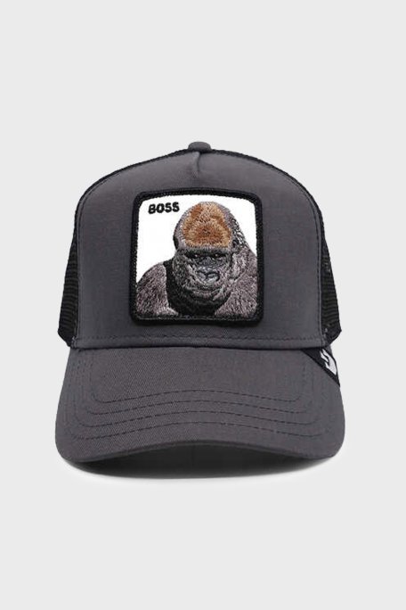 Goorin Bros Primal Pamuklu File Detaylı Animal Desenli Unisex Şapka 1010202 GRİ - Goorin Bros