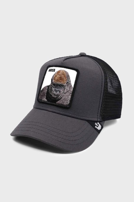 Goorin Bros Primal Pamuklu File Detaylı Animal Desenli Unisex Şapka 1010202 GRİ - Goorin Bros (1)
