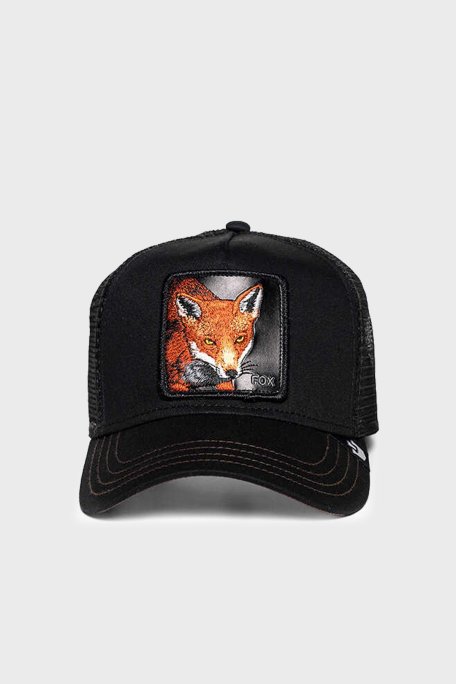Goorin Bros 101-0528 The Fox Pamuklu File Detaylı Animal Desenli Unisex Şapka 1010528 SİYAH - Goorin Bros