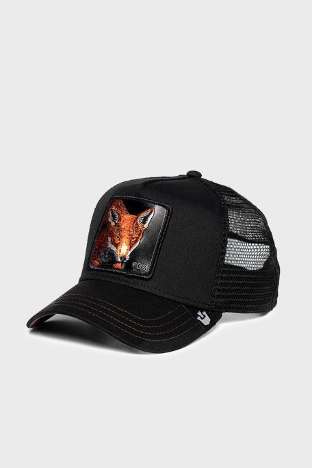 Goorin Bros 101-0528 The Fox Pamuklu File Detaylı Animal Desenli Unisex Şapka 1010528 SİYAH - Goorin Bros (1)