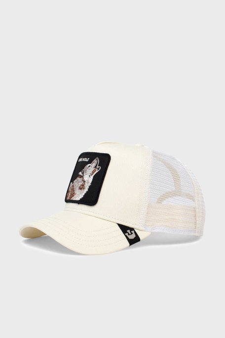 Goorin Bros 101-0389 The Lone Wolf File Detaylı Animal Desenli Unisex Şapka 1010389 BEYAZ - Goorin Bros (1)