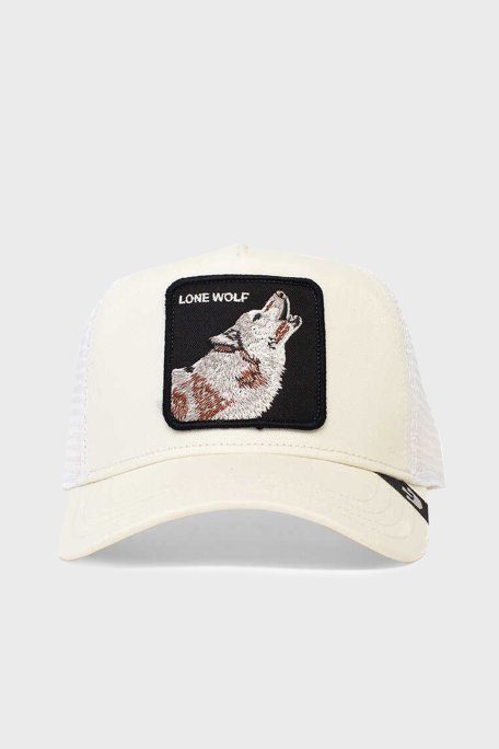 Goorin Bros 101-0389 The Lone Wolf File Detaylı Animal Desenli Unisex Şapka 1010389 BEYAZ - Goorin Bros