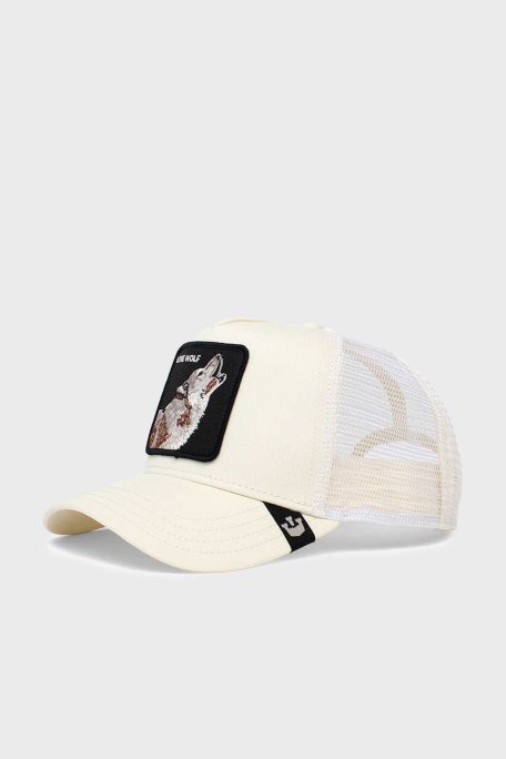 Goorin Bros 101-0389 The Lone Wolf File Detaylı Animal Desenli Unisex Şapka 1010389 BEYAZ - Goorin Bros (1)