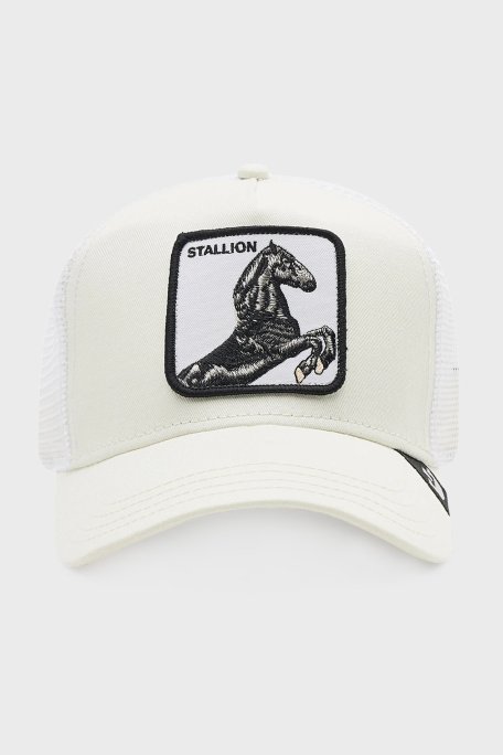 Goorin Bros 101-0393 The Stallion Pamuklu File Detaylı Animal Desenli Unisex Şapka 1010393 BEYAZ - Goorin Bros