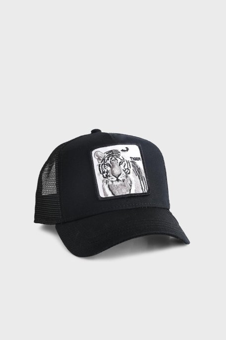 Goorin Bros 101-0392 The White Tiger Pamuklu Animal Desenli Unisex Şapka 1010392 SİYAH - Goorin Bros