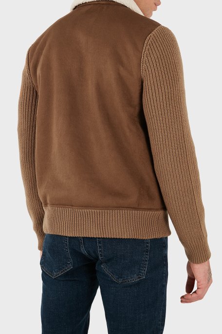 Gran Sasso % 100 Yün Regular Fit Klasik Yaka Fermuarlı Erkek Ceket 13196 58005 190 KAHVE - Gran Sasso (1)